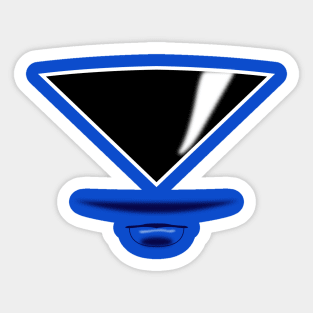 Zeo Ranger 3 Blue Visor Sticker